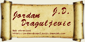 Jordan Draguljević vizit kartica
